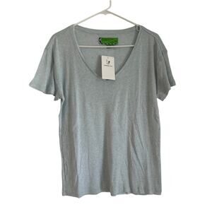 NWT Free People Sandrine Rose V-Neck T-Shirt – Light Blue/Gray – Women’s Small